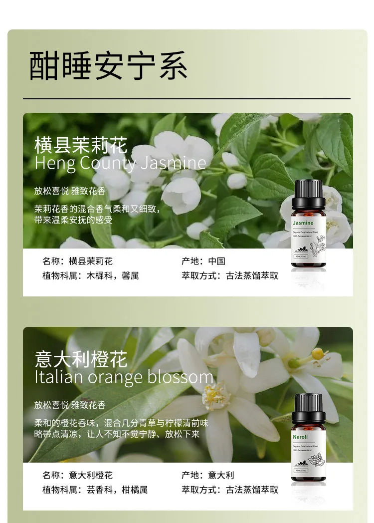 10ml Candle Scents Freesia Single Essential Oil Jasmine Aromatherapy Massage Flower Essential Oil Soap Scent