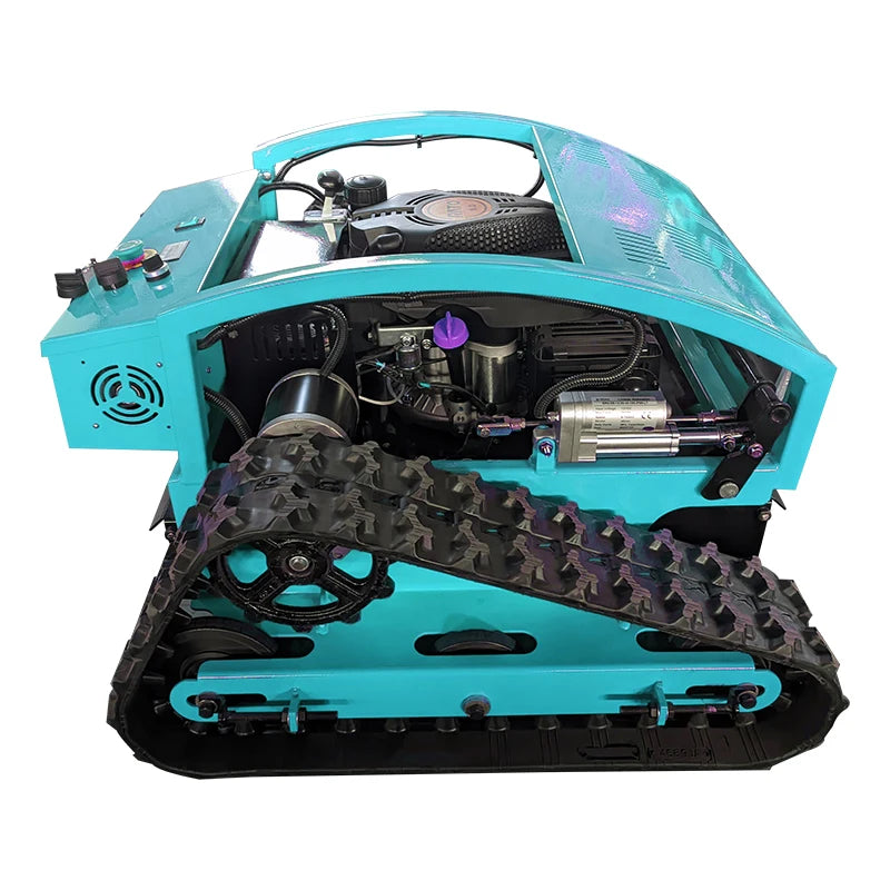 Customized remote-controlled lawn mower robot for farm weeding, easy grass cutting and shredding machine