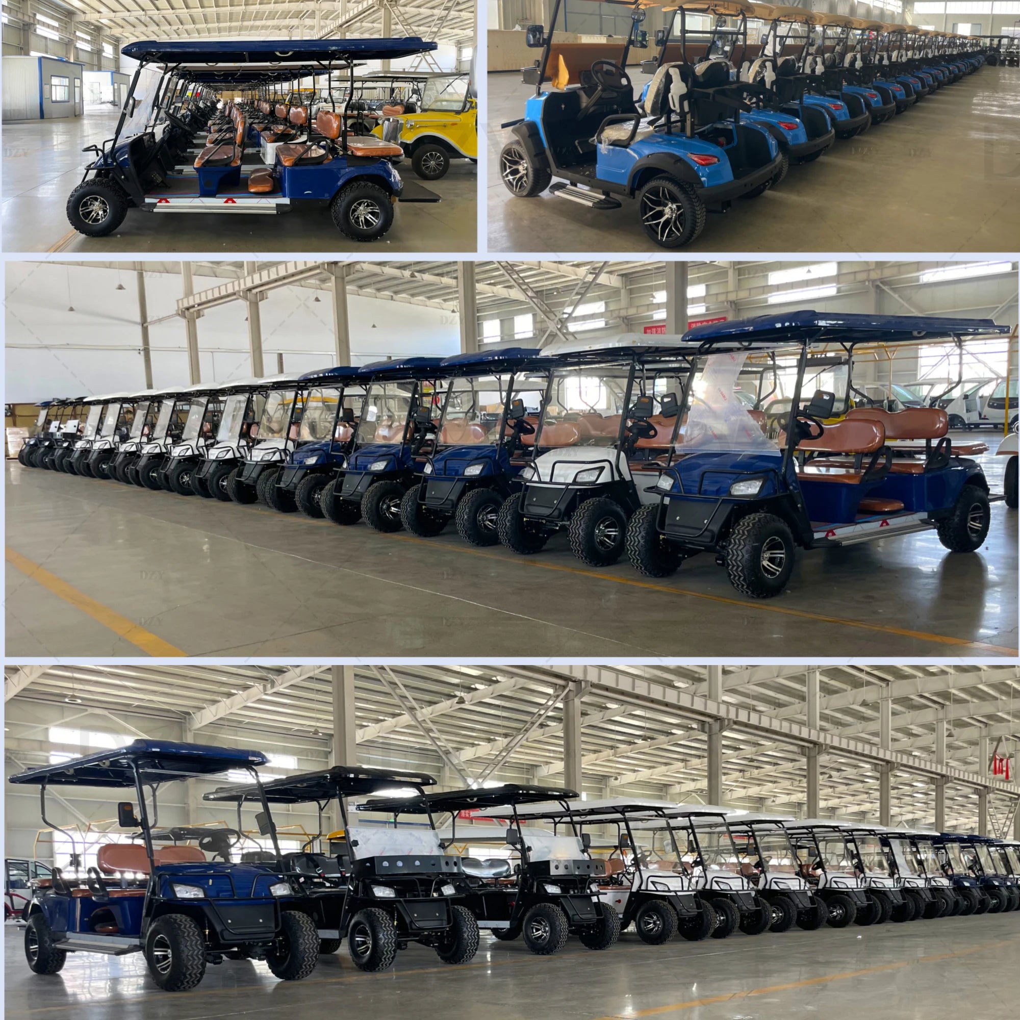 2025 New Product Luxury Heavy duty 2-seater Electric Big Wheel Club Cart Golf Cart  Electric handcart hunting cart