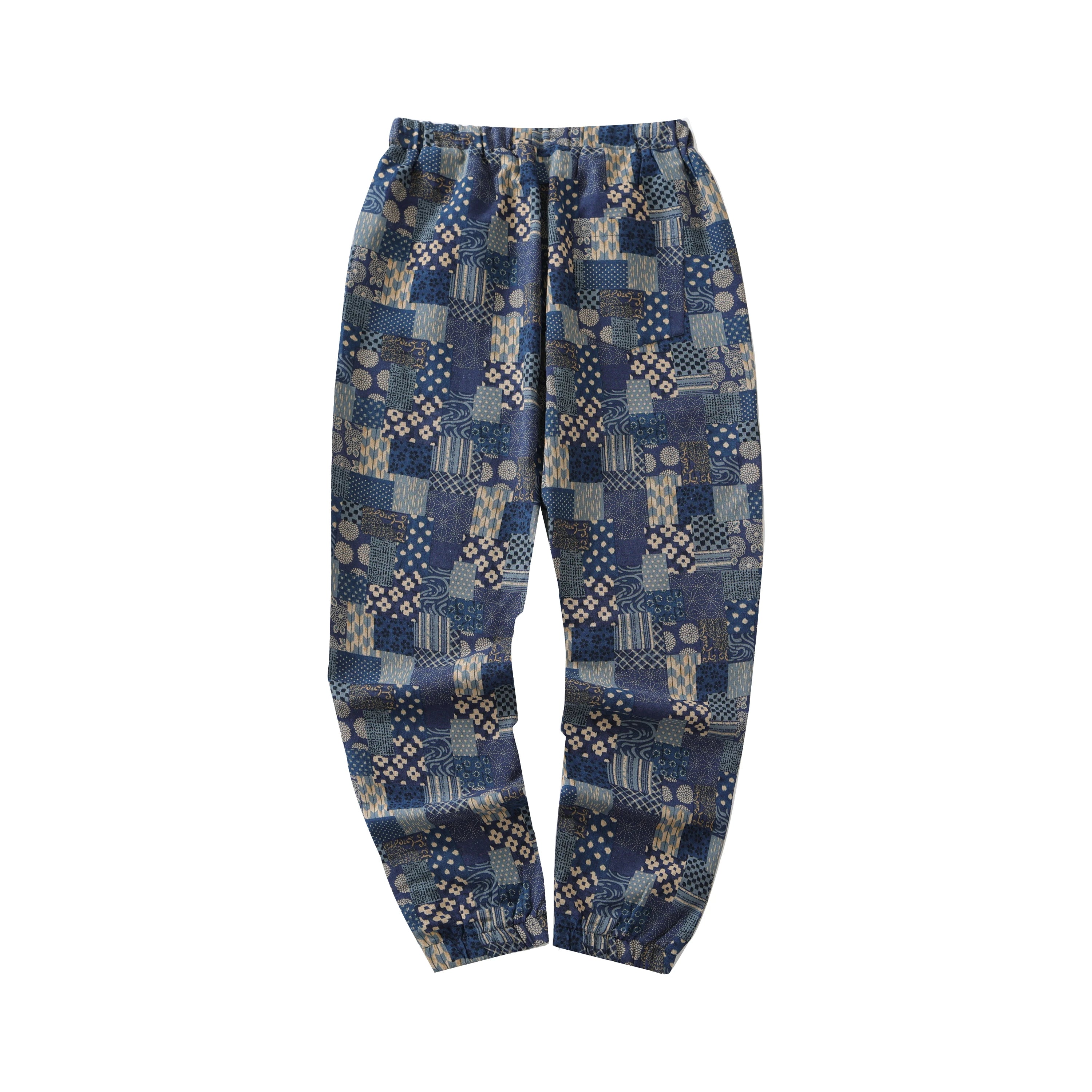 Cotton Blend Men's Casual Drawstring Ethnic Style Graphic Print Breathable LightWeight Pants With Pockets For Outdoor Activities
