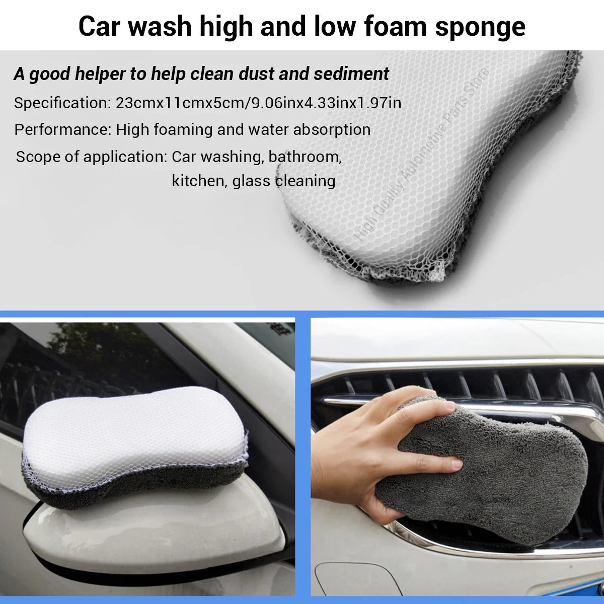 9pcs Car Wash Cleaning Kits Microfiber Towels Blush Sponge Wash Glove Polish Care Applicator Pads Auto Detailing Washing Tools