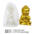 3D Buddha Silicone Candle Mold Church Maitreya Buddha Craft Plaster Epoxy Resin Making Supplies Diy Handmade Candle Making Kit