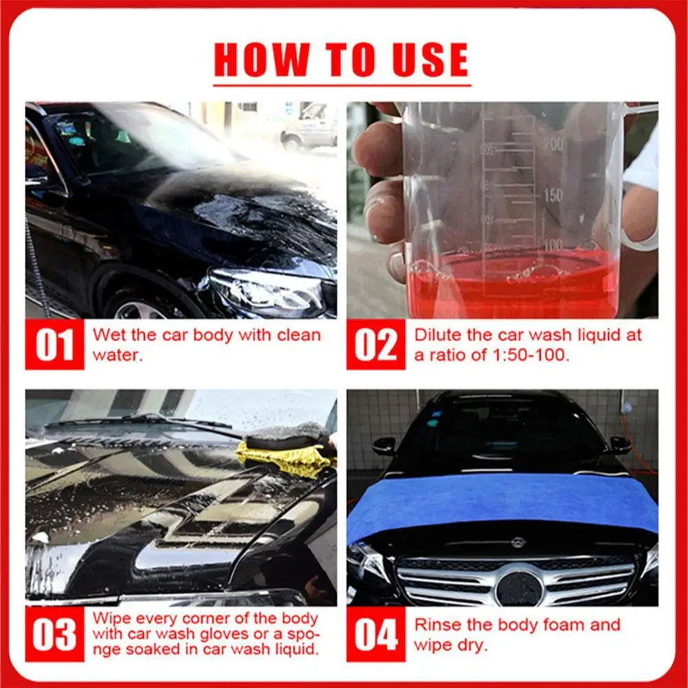 100ML Car Cleaning Foam Large Capacity High Concentration Super Foam Car Wash Liquid Auto Washing Shampoo Car Wash Supplies