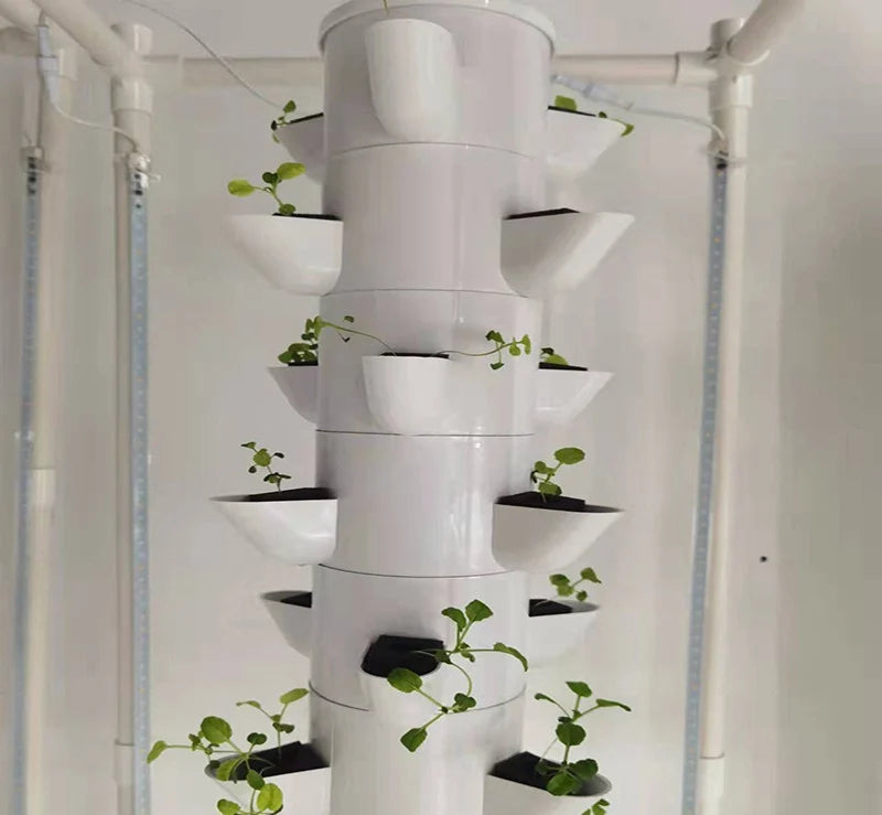 DIY Hydroponic Growing System Home Vertical Tower Veg Planter Indoor Vegetable Fruits Soilless Cultivation Equipment