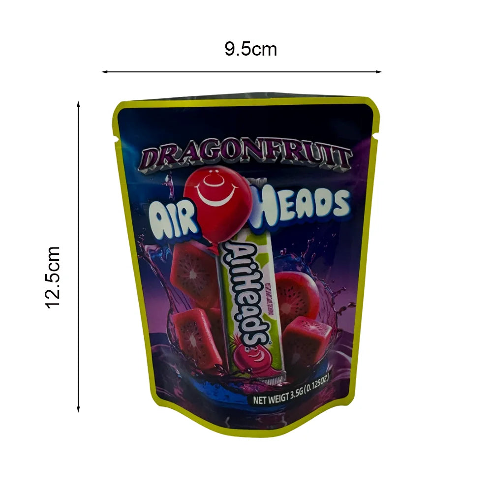 50Pcs Empty Paper Box With Mylar Bag 3.5Gram Packaging Boxes Resealable Zipper Lock Pouch Strawberry Watermelon Plastic Case