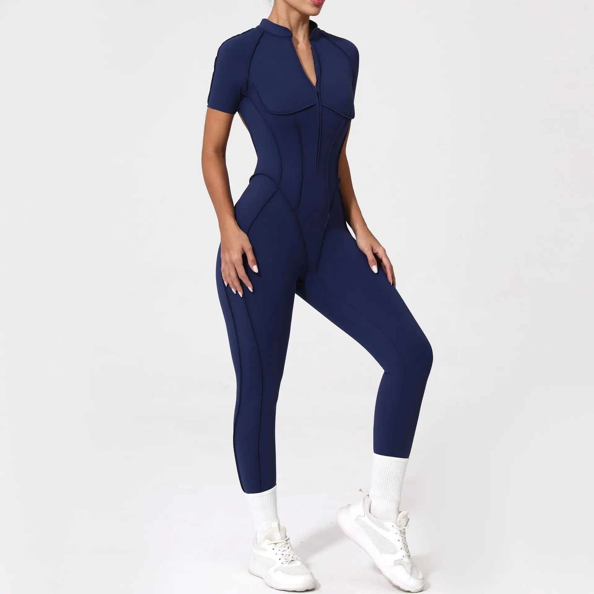 2025 New Style Women Yoga Apparel Workout Suit Gym Clothing Outdoors Sports Suit Short Sleeves Long Pants Suit Fitness Suit Set