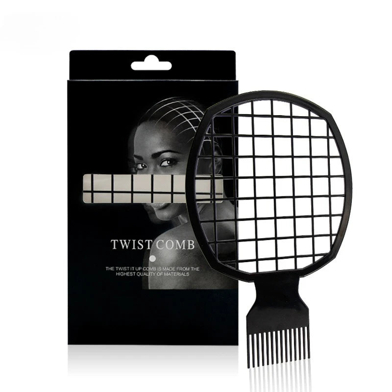 2 In 1 Dirty Braid Comb Afro Twist Hair Comb African Men's Hairdressing Afro Professional Comb Twist Wave Curly Brush Combs