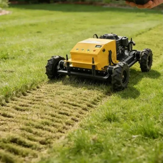 Customized Factory Direct Wheeled Lawn Mower 550mm Cutting Width Affordable Mower Agricultural Remote Control Robot Lawn Mower
