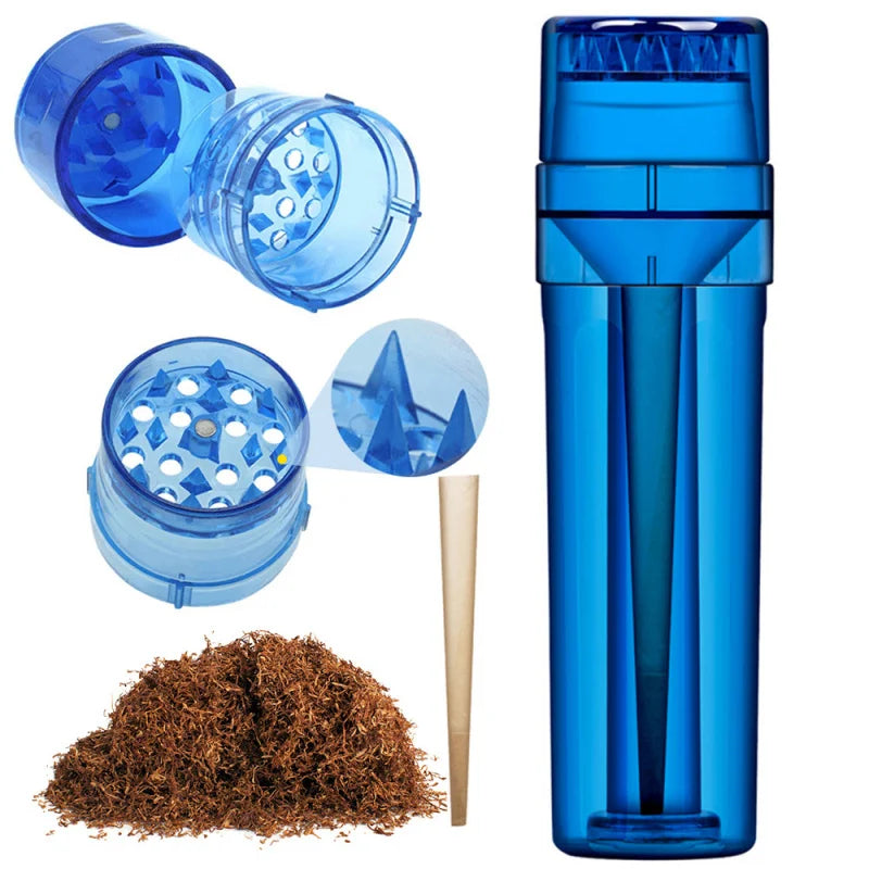 1PC Plastic Grinder Jar PC Smoking Device All-in-One
