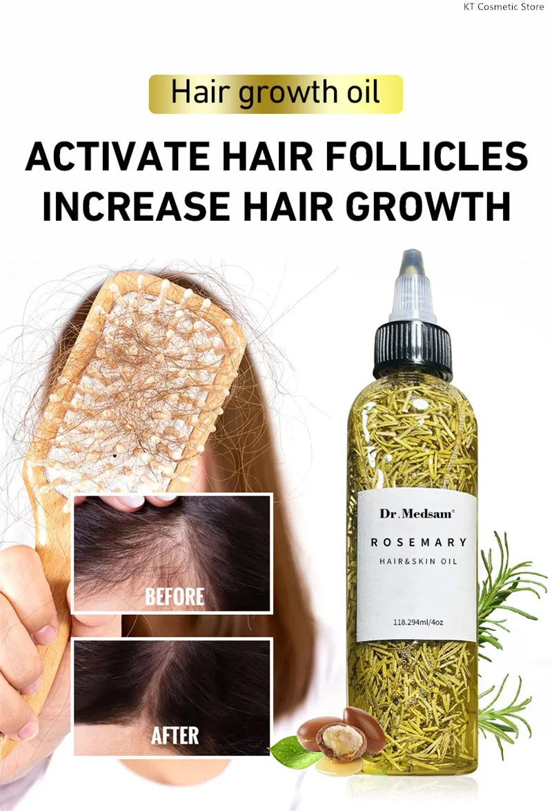 100ML Fast Hair Growth Oil Africa Crazy Traction Alopecia Serum Anti Hair Break Thicken Hair Loss Treatment Spray For Man Women