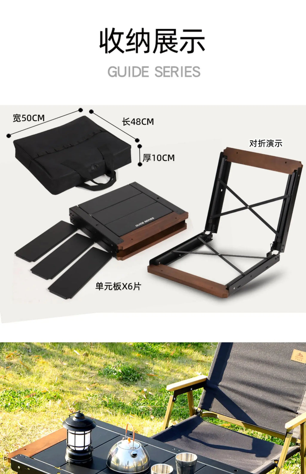 Dining Waterproof Outdoor Table Black Balcony Portable Backyard Outdoor Table Garden Camping Tuinmeubelsets Patio Furniture
