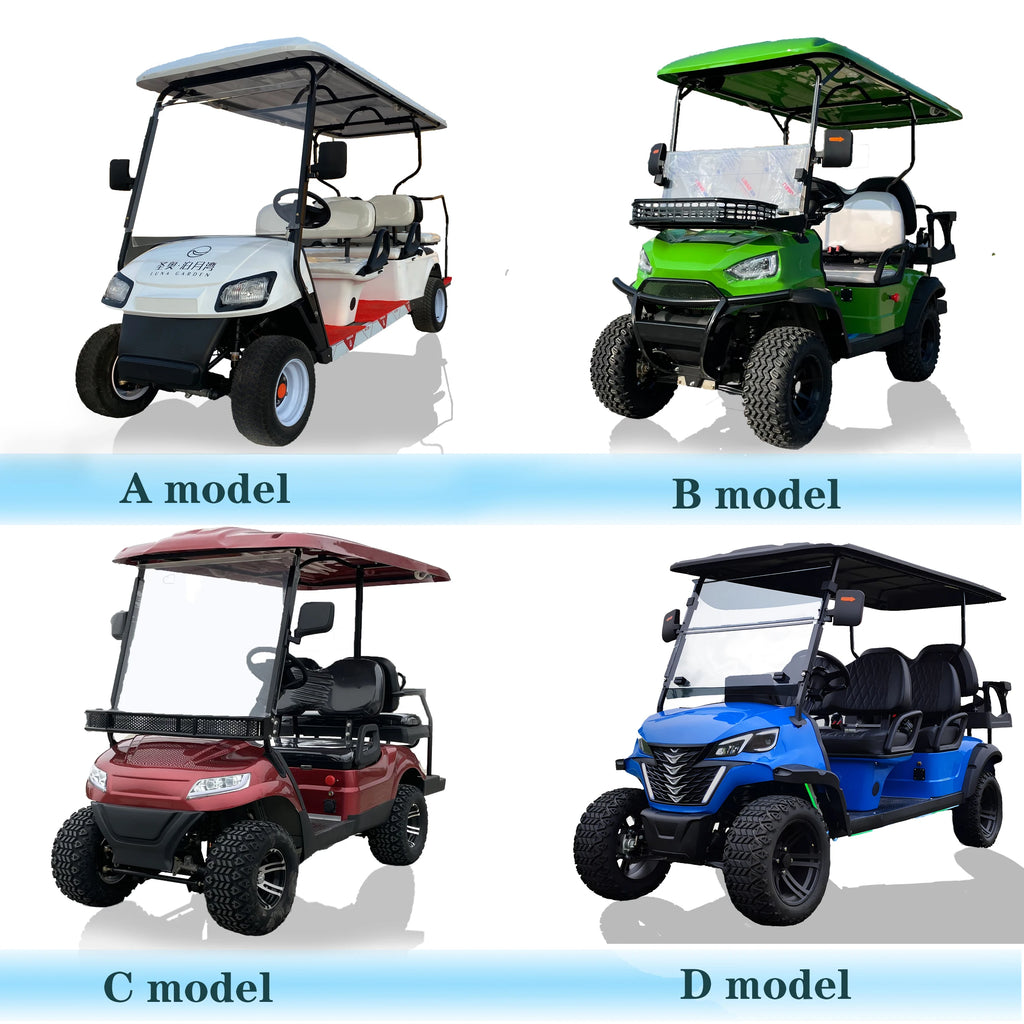 2025 New Product Luxury Heavy duty 2-seater Electric Big Wheel Club Cart Golf Cart  Electric handcart hunting cart