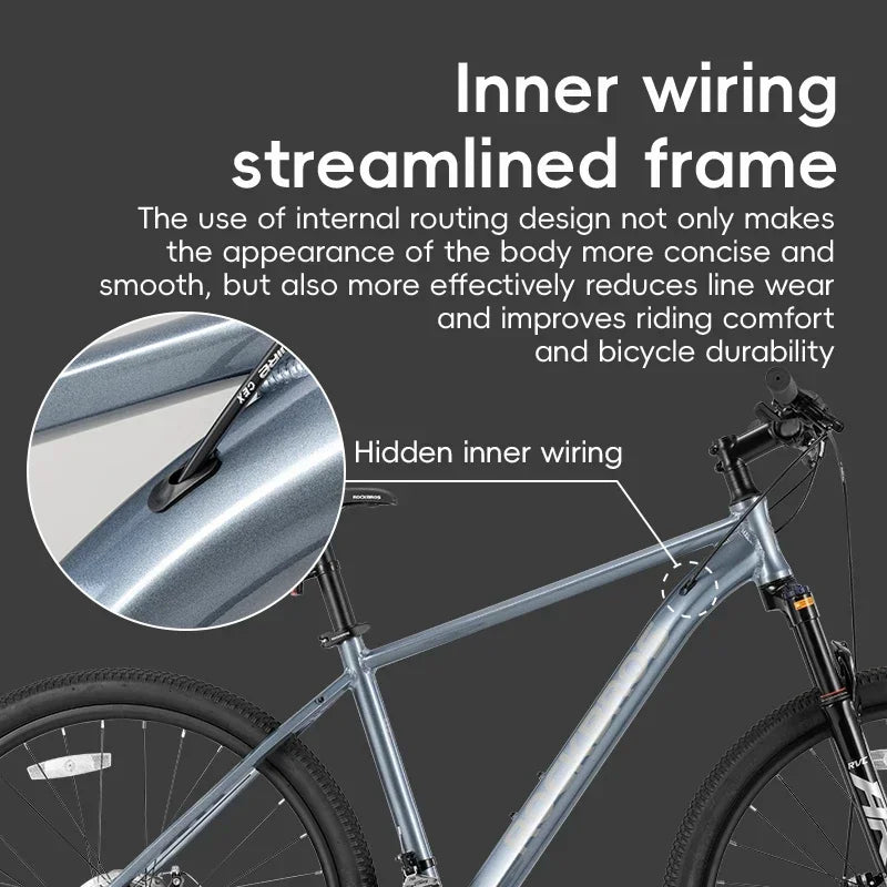 Adults Students Mountain Road Bike Aluminum Alloy 27.5-inch Internal Disc Brake 24-speed Bicycle For Men Women Bike