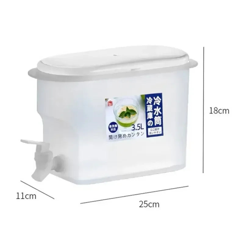 5L/3.5L  water jug with Faucet Jug Refrigerator Cold Water Bucket Dispenser Summer Fruit Juice Drink Container Fridge Pots
