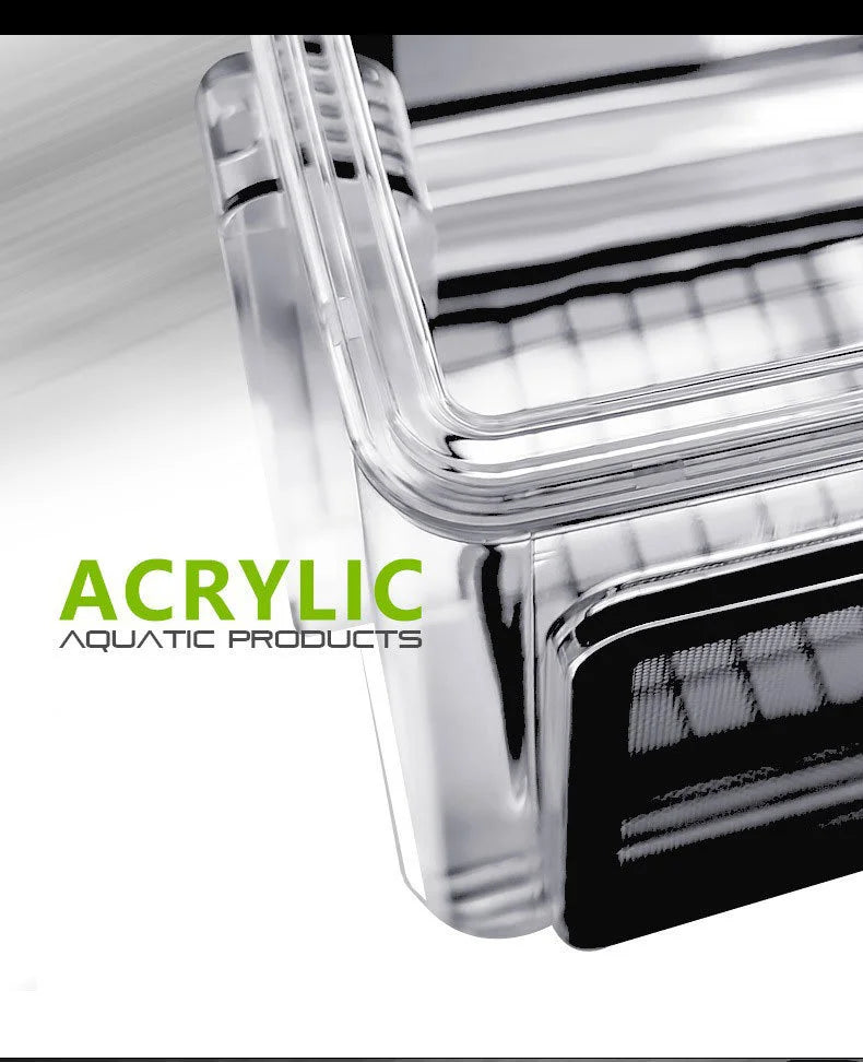Aquarium Fish Tank Acrylic Isolation Box Stainless Steel Mesh Pneumatic Spawning Incubation Box Ornamental Breeding Room Small