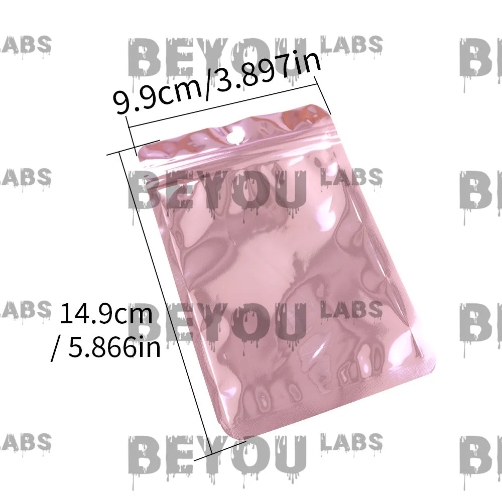 3.5g Plastic Standing Opp Pouches Matte Laser Smell Proof Zipper Self Sealed 1G Aluminum Foil Packaging Cookie Gummy Chocolate