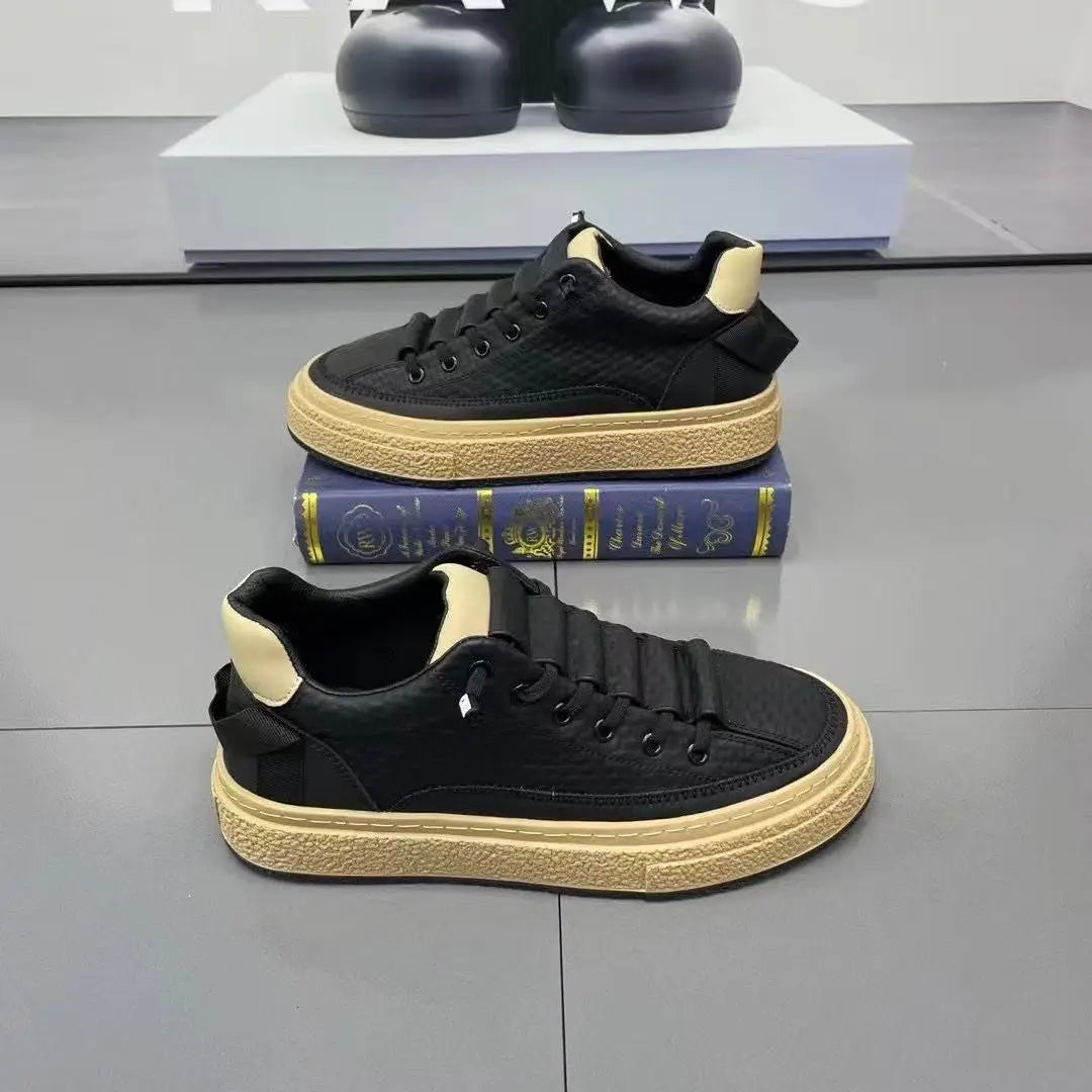 Korean Sneakers Men New Casual Shoes Men Fashion Flat Walking Vulcanized Shoes Male Trend Comfortable Sport Sneakers Men 2023