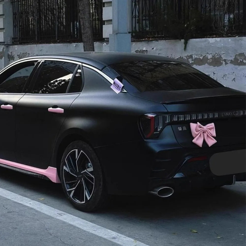 Car Bow Pink Car Accessories for WomenExterior Cute Car Decor Fits All Car ModelsEnhances Car Aesthetics