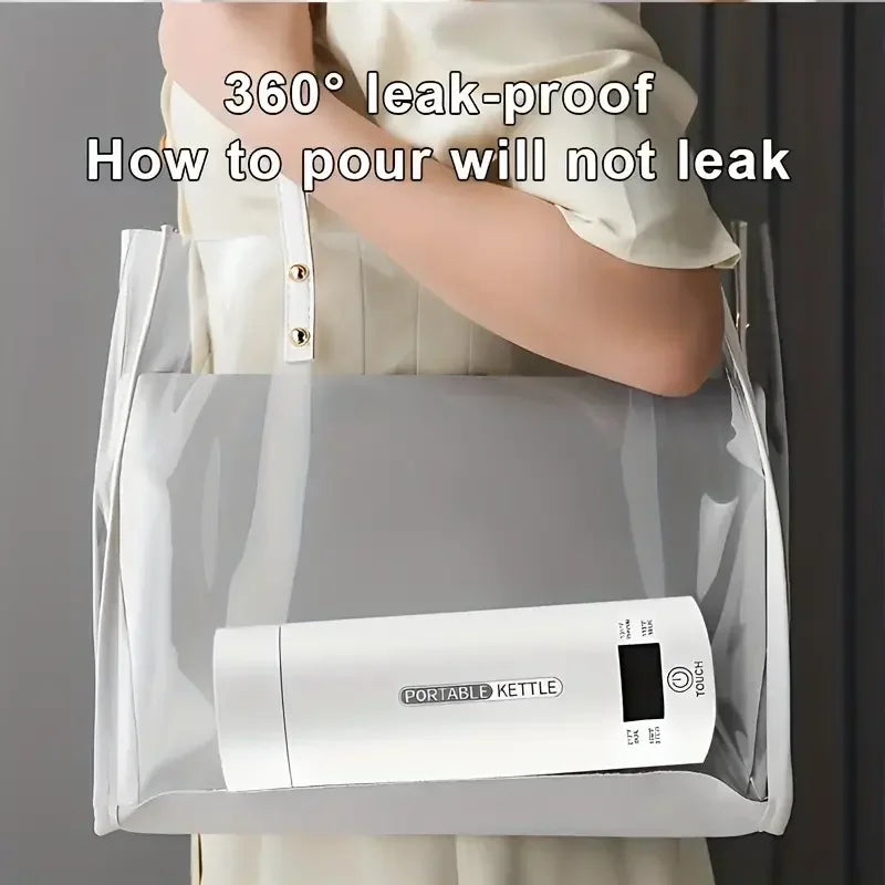 500ml Mini Kettle Electric Travel Kettle 4 Temperatures Portable Kettle Fast Heating Cup for Coffee and Tea