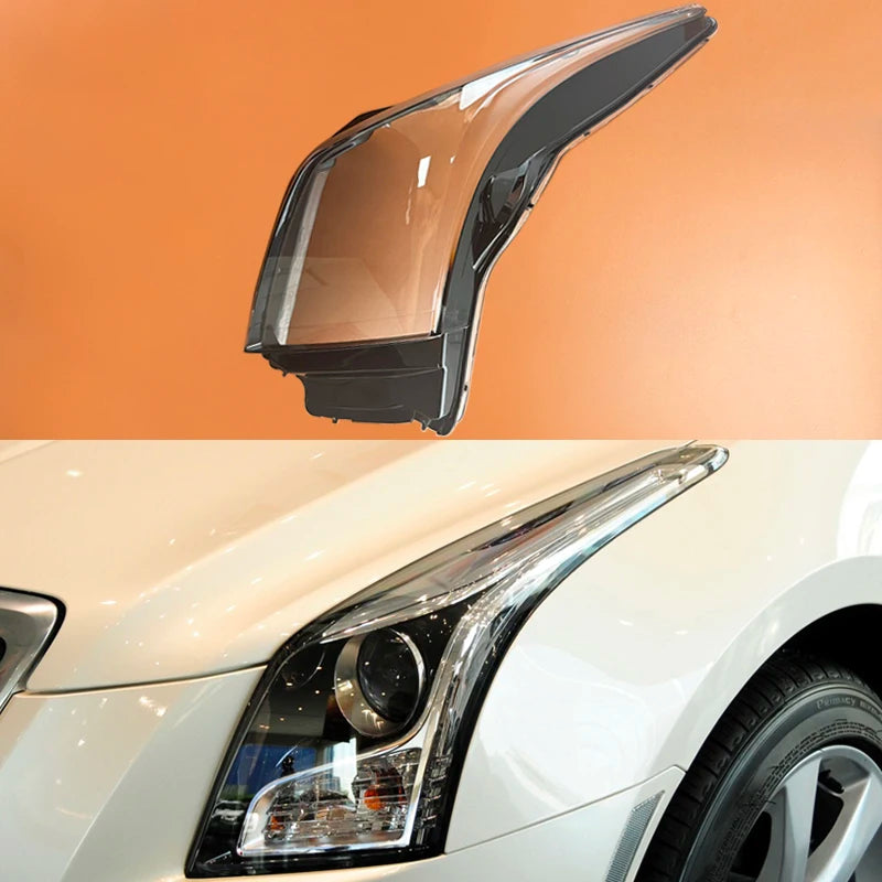 Car Accessories Transparent Headlight Shade Cover Lampshade Shell Lens Plexiglass For Cadillac ATS ATSL 2013 2014 2015 2016 2017