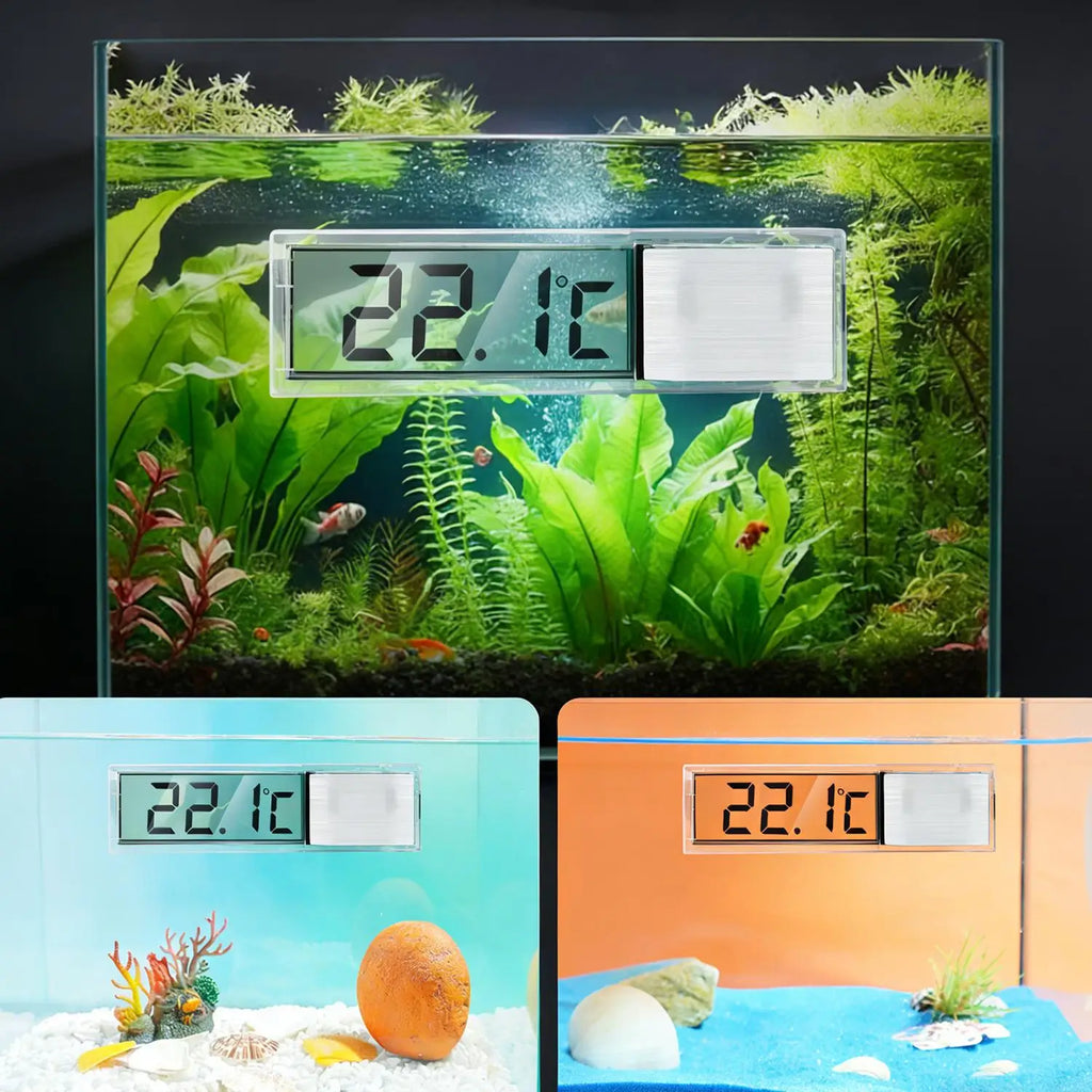 1/3pcs Aquarium Thermometer Electronic LCD Digital Fish Tank Temperature Measurement Fish Tank Temp Meter Aquarium Accessories