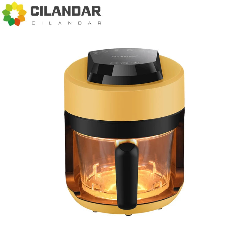 2026 Multifunctional  220V air fryer household transparent visualization fully automatic air fryer small capacity electric fryer