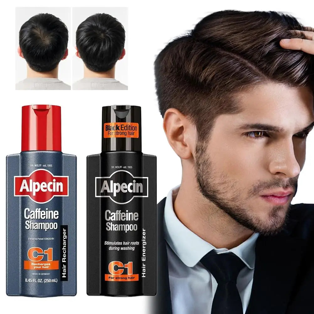 Alpecin Caffeine Shampoo Natural Coffee Extract Strengthen Hair Roots Deep Cleaning Oil Control Repair Damage Hair Care Shampoo