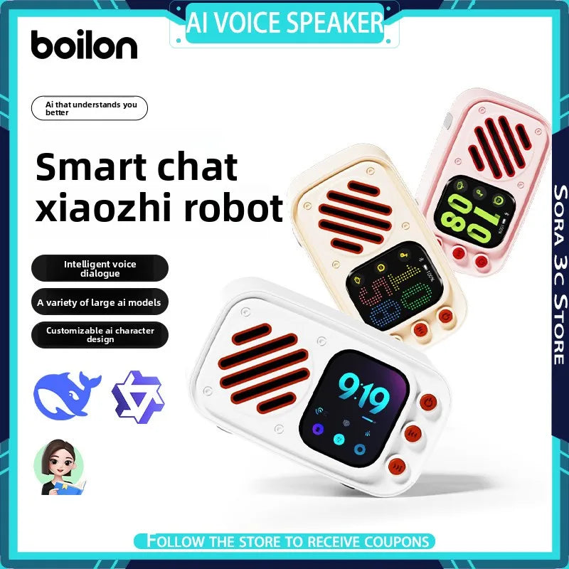 DeepSeek Xiaozhi AI Voice Speaker Multiple AI Large Models Supports Multiple Languages Customizable Persona Intelligent Dialogue
