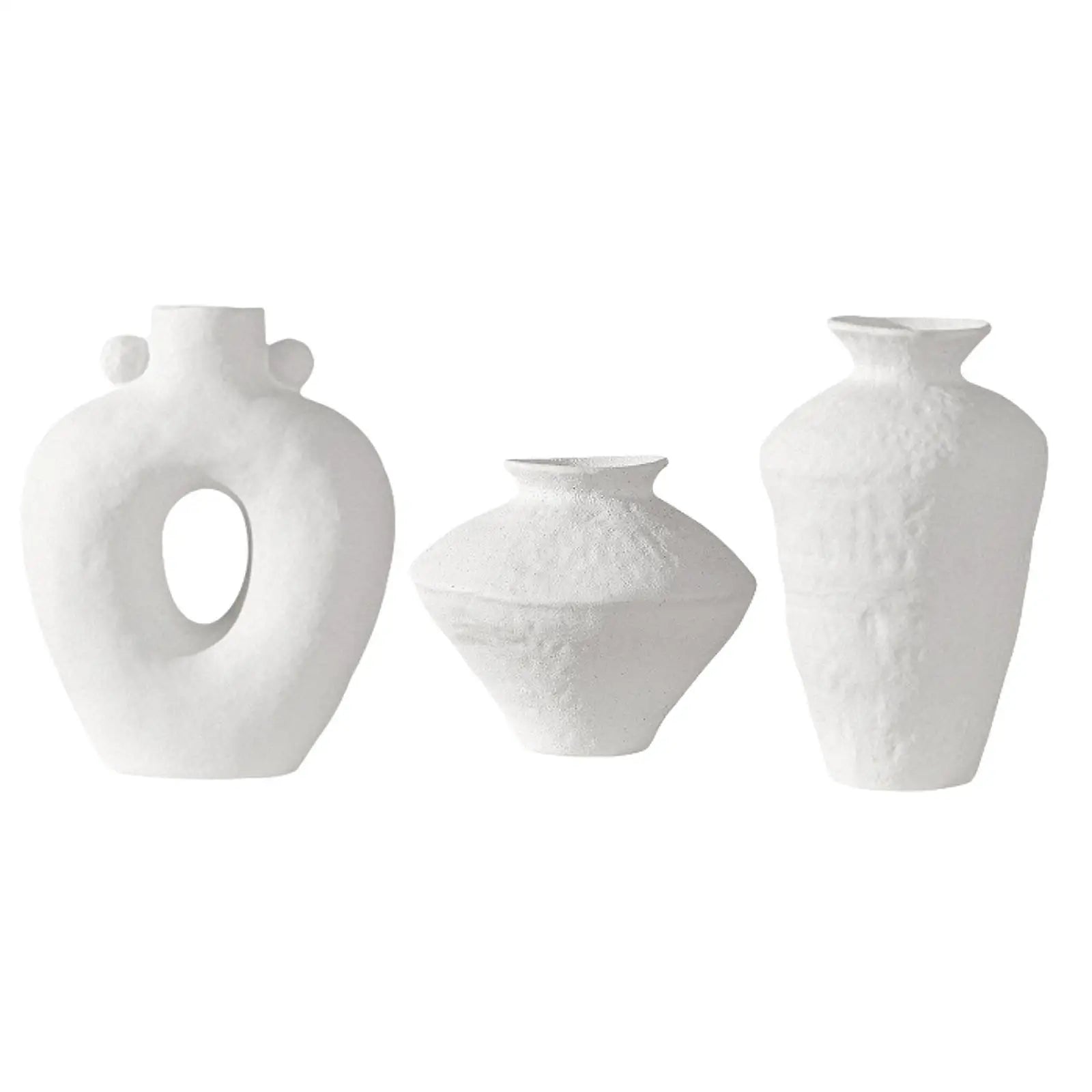 Ceramic Flower Vase,Minimalism Style Decoration,Nordic Style Modern Flower Pot,Art Vase for Desk Office Table Decoration