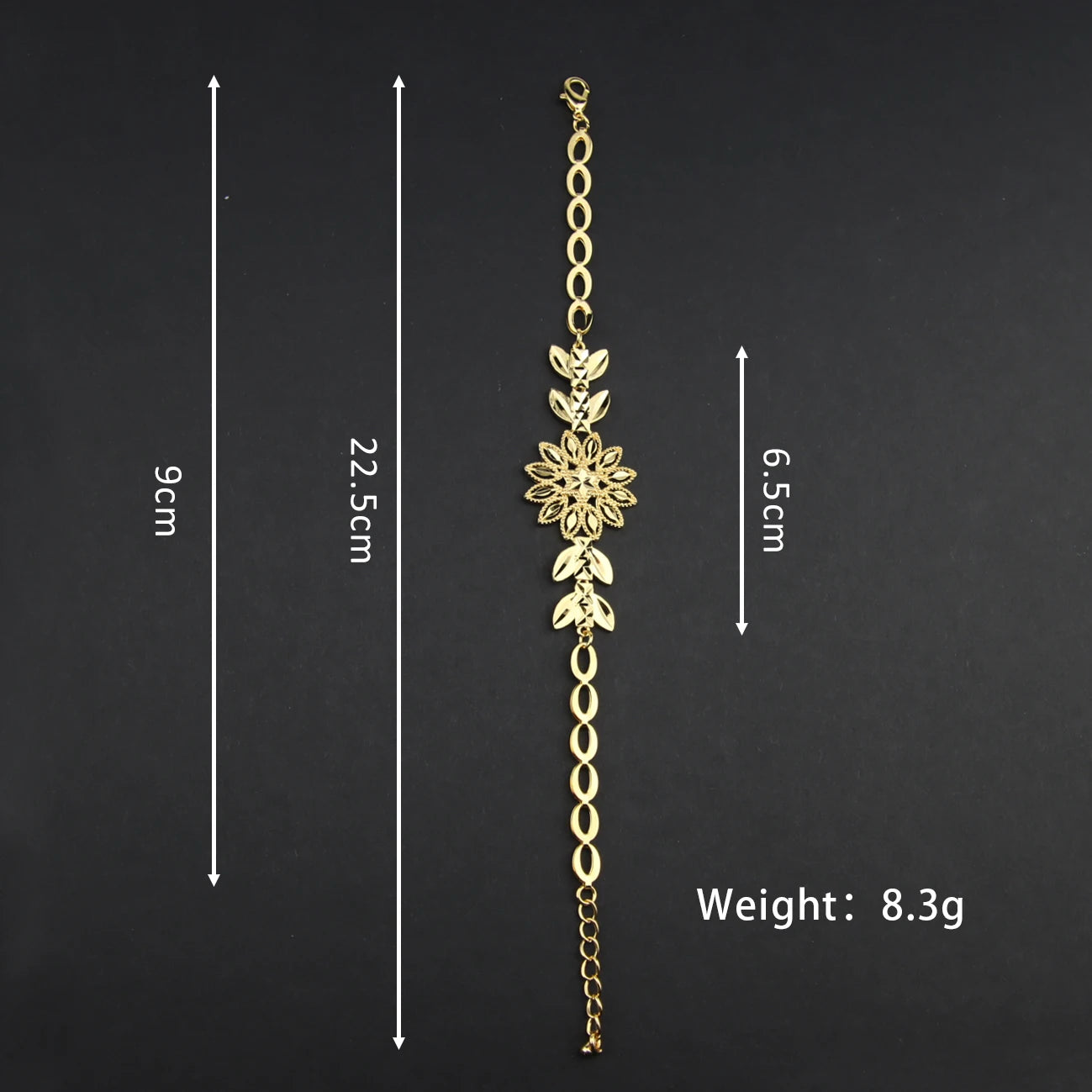 Ethiopian Gold Color Jewelry Set 21k Gold Plated Dubai Bridal Wedding Necklace Earring Set Moroccan African Jewelrys Gift