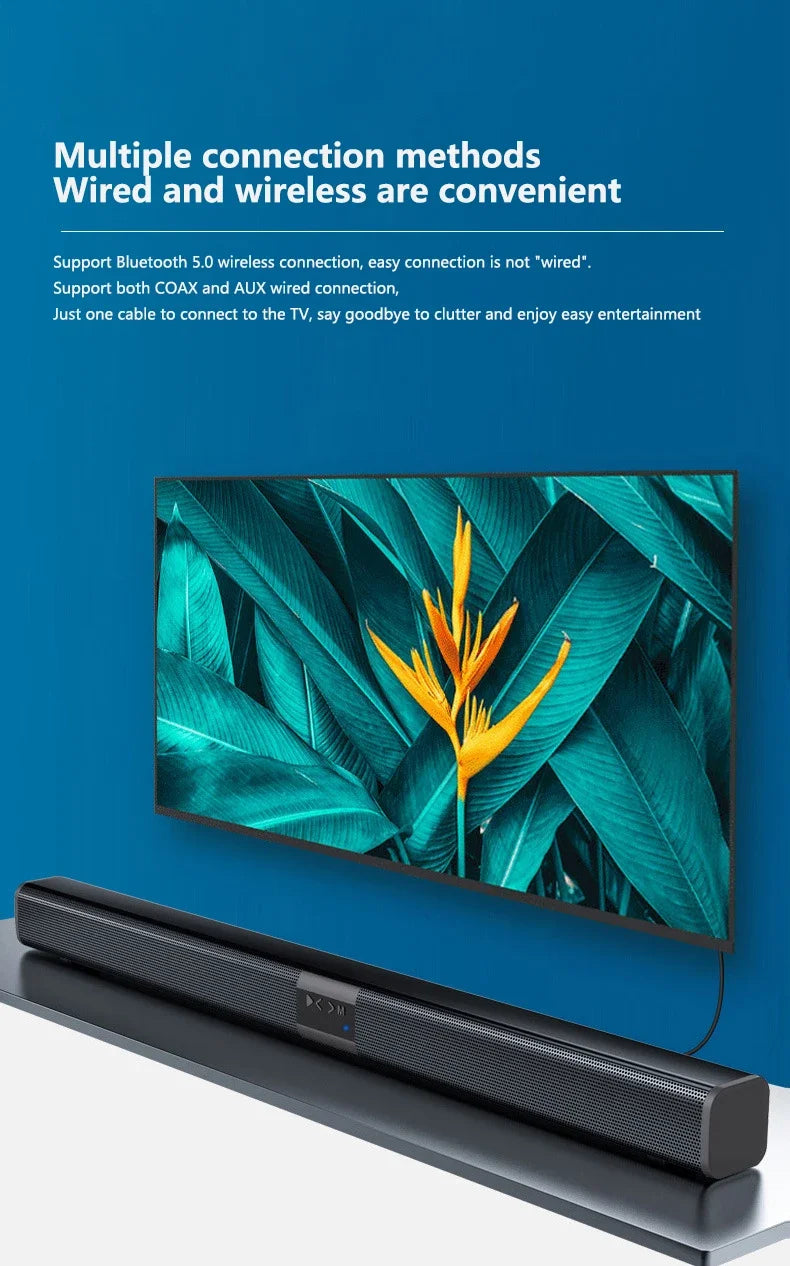 2025 6D surround sound home theater speaker system mobile phone bass wireless Bluetooth speaker long TV soundbar speaker TF/AUX