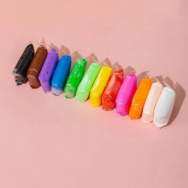 Colored Clay Child Modelling Craft Children Air Dry Clay With Hand Tools Stimulate Kids Early Learning Activities Interactive