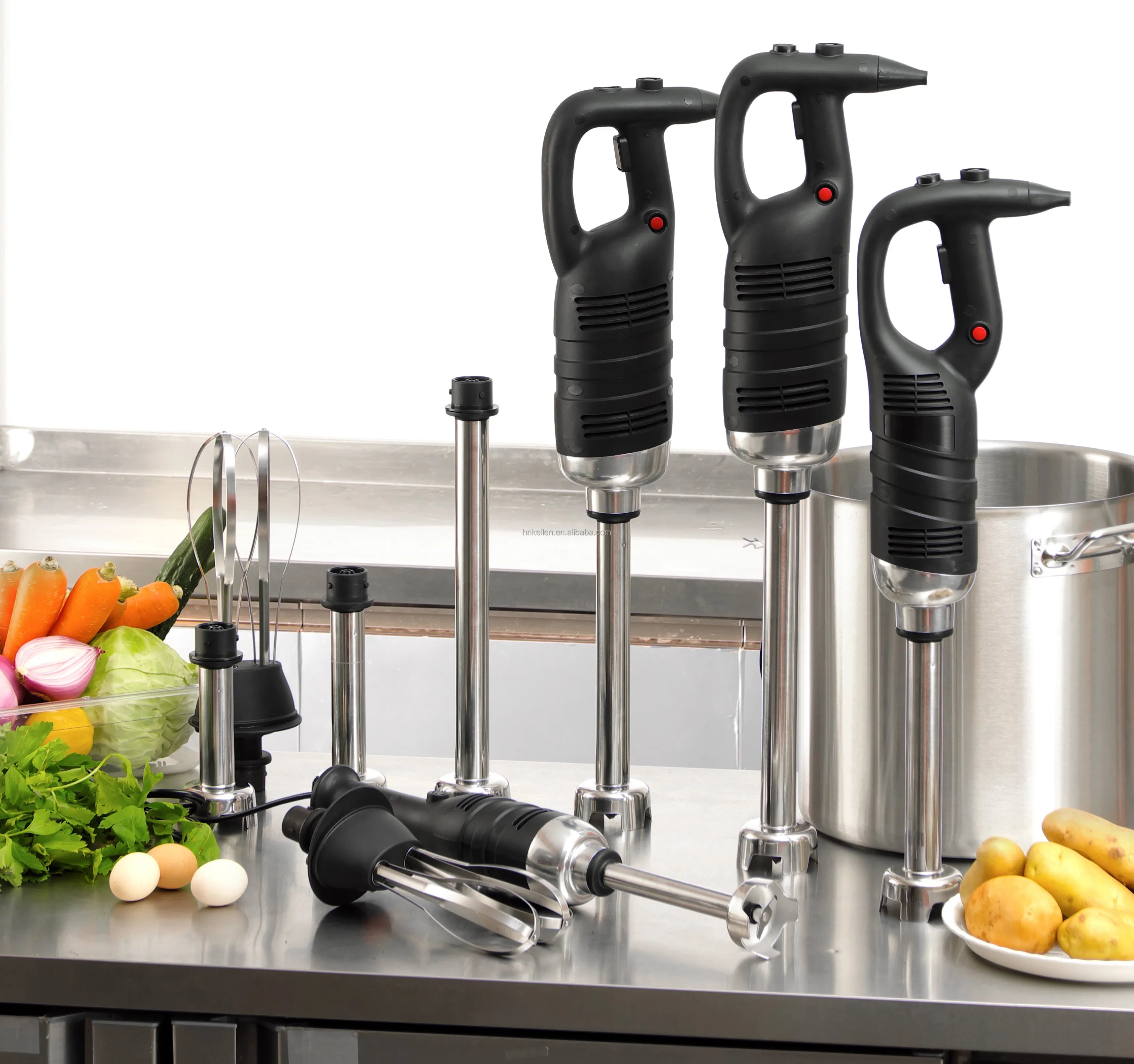 Commercial Immersion Blender Electric Hand Blenders With Detachable Shaft Stainless Steel 4000-20000RPM Adjustable