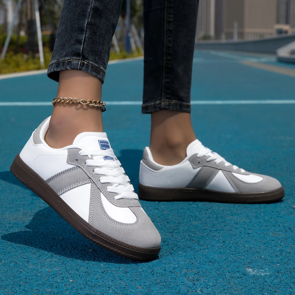 ELUVA Womans Comfortable Sneakers for Men Women White Lightweight Shoes Non Slip Walking Shoes Casual Couple Sneakers Sport