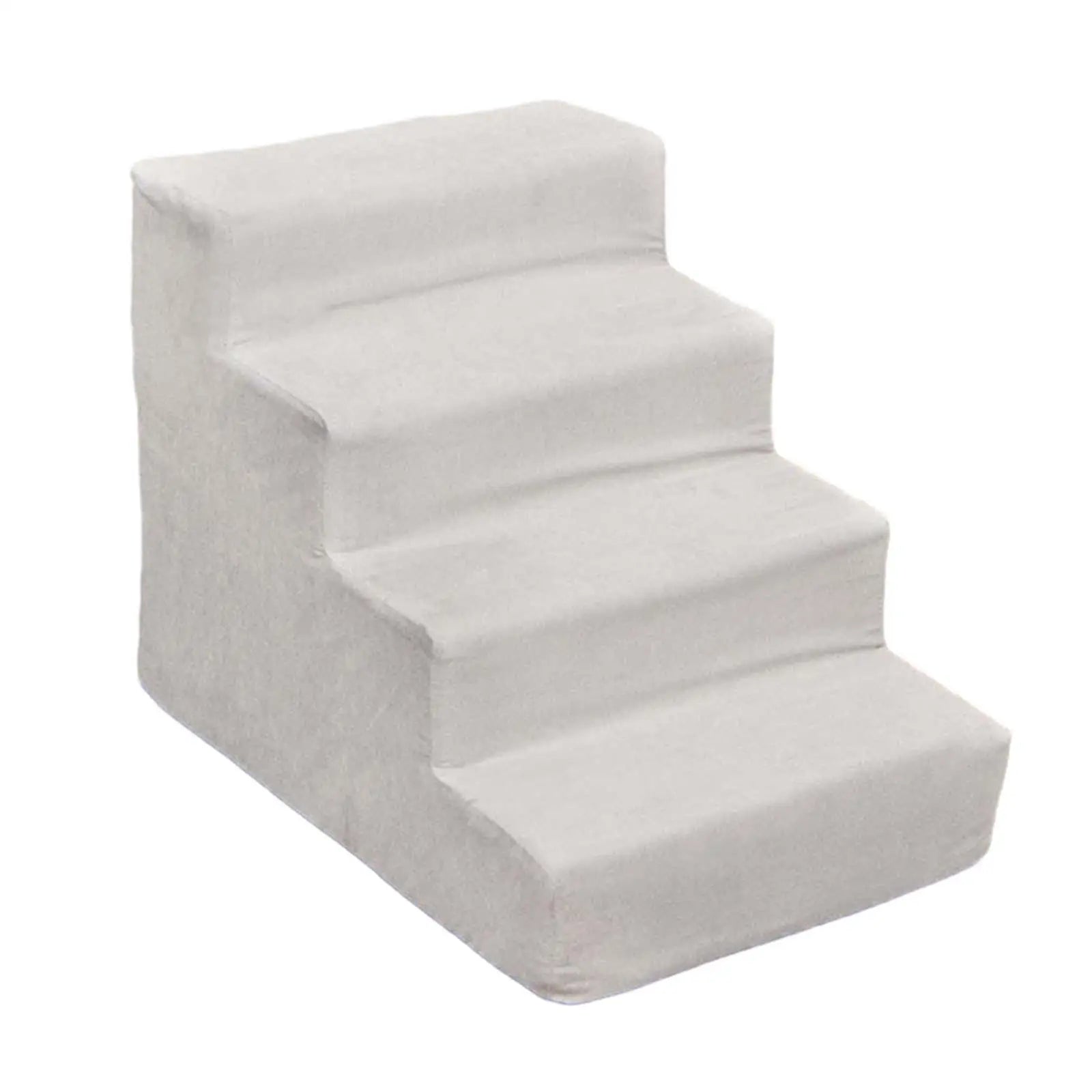 Dog Ramp Stairs Versatile Gentle Slope Shape for Older Dogs, Cats Removable Cover Sturdy Anti Slip High Density Sponge
