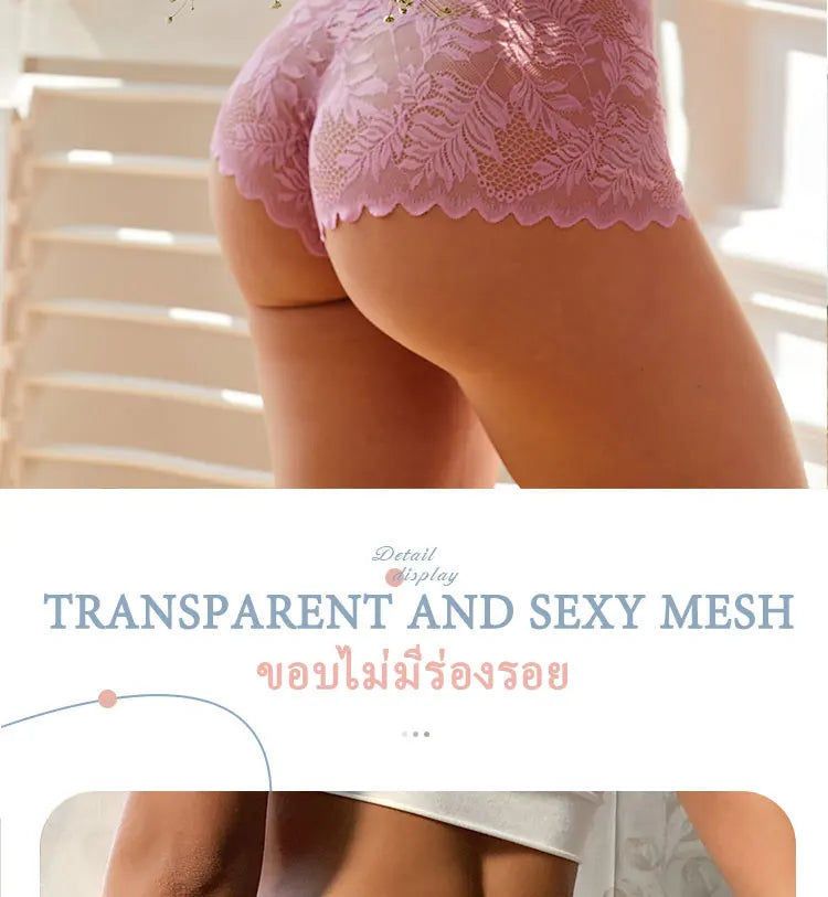 3pcs Women's Sexy Lace Bras for Women With Floral Edges seduction seamless briefs Exquisite Underwear  Comfort Underpants