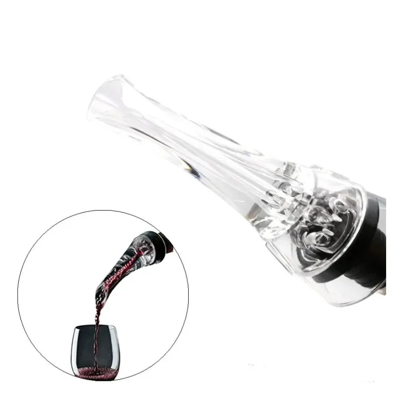 Acrylic Wine Aerator Pourer Premium Aerating Pourer Red Wine Decanter Cap Spout Stopper Bottle Mouth Dispenser Decanter Spout