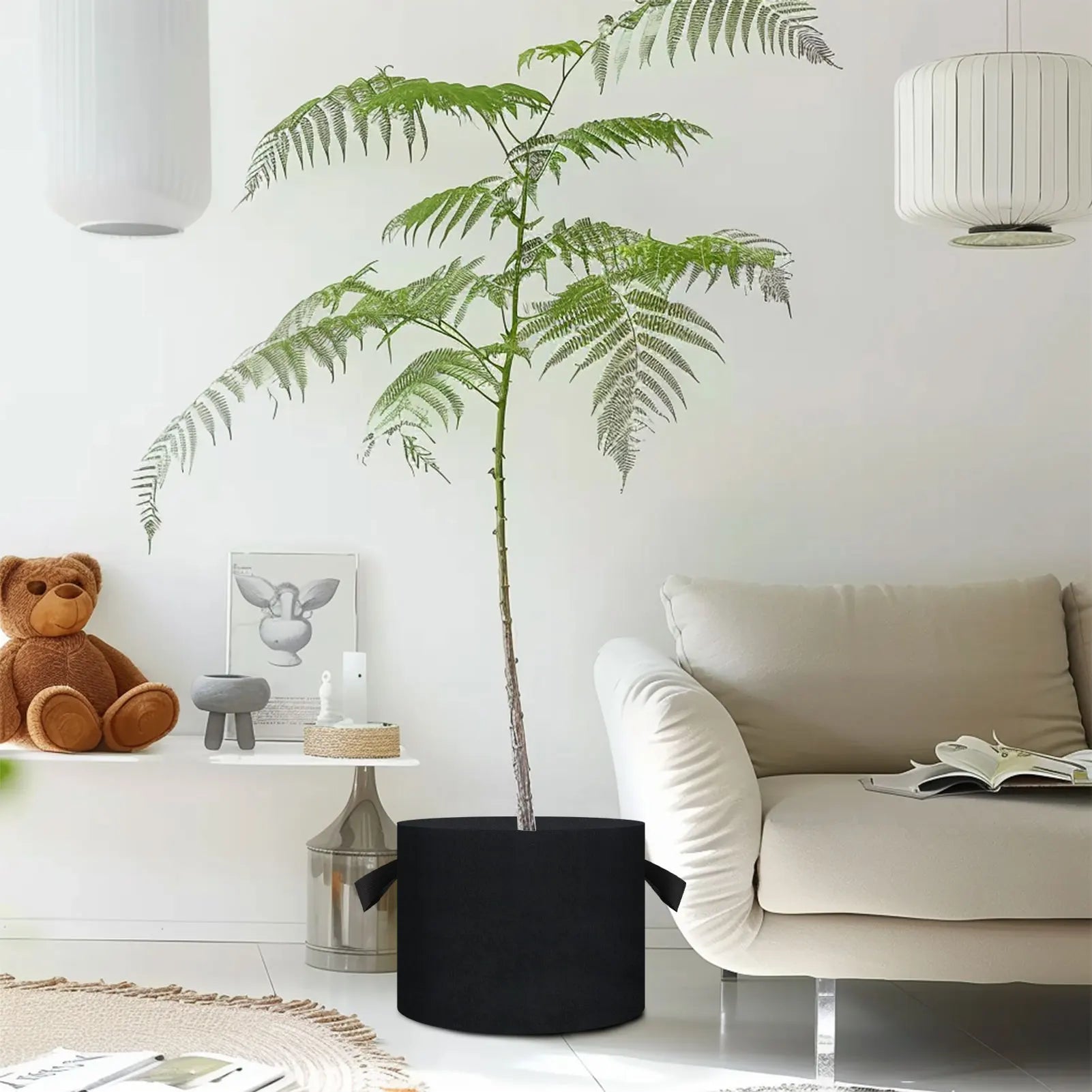 5-20 Pack 5/10/15 Gallon Reusable Grow Bag 300G Thickened Nonwoven Fabric Pots with Handles For Garden Vegetable/Flower Planting