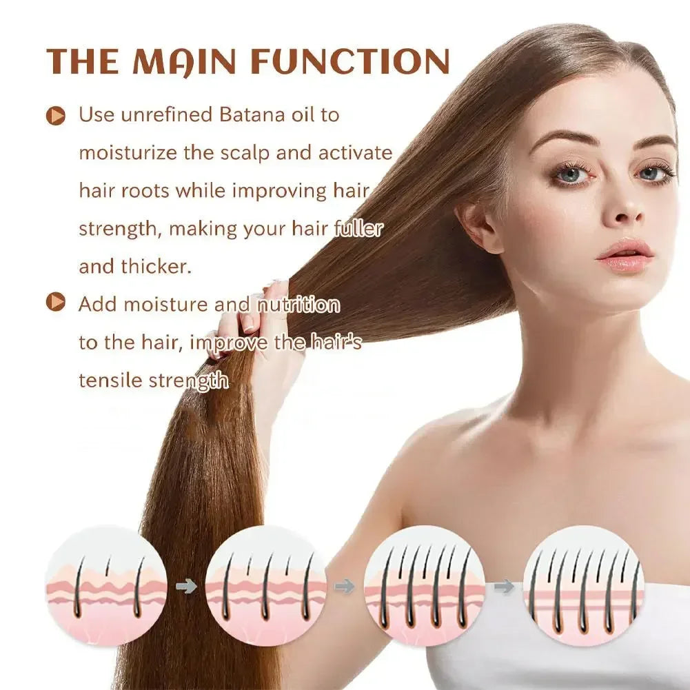 Batana Oil Hair Growth for Men Women Fast Growing Products Essential Oils Ginger Anti Hair Loss Scalp Treatment Hair Care 120ml