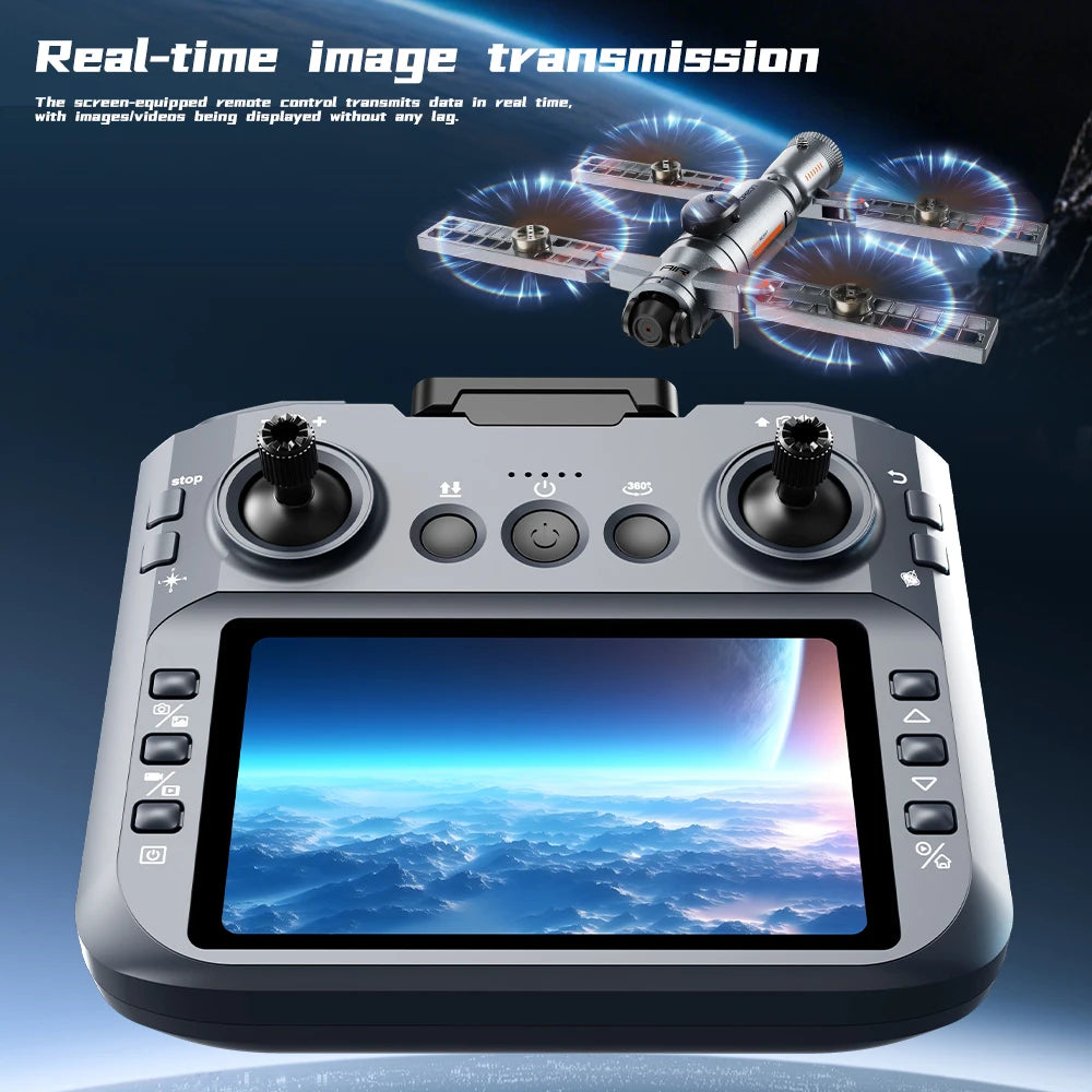 Drone Dual Camera  HD Aerial Photography Obstacle Avoidance Quadcopter RC Aircraft Unmanned Aerial Vehicle with