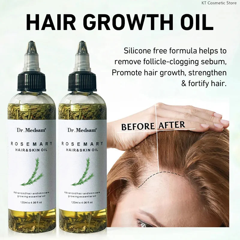 100ML Fast Hair Growth Oil Africa Crazy Traction Alopecia Serum Anti Hair Break Thicken Hair Loss Treatment Spray For Man Women
