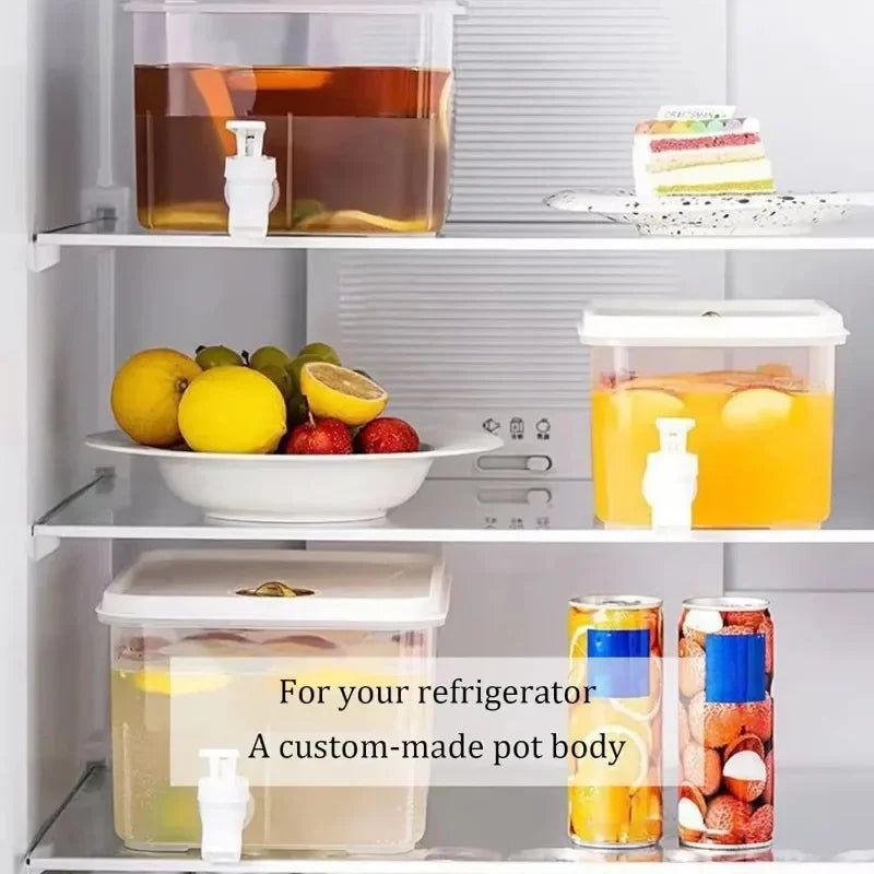 5L/3.5L  water jug with Faucet Jug Refrigerator Cold Water Bucket Dispenser Summer Fruit Juice Drink Container Fridge Pots