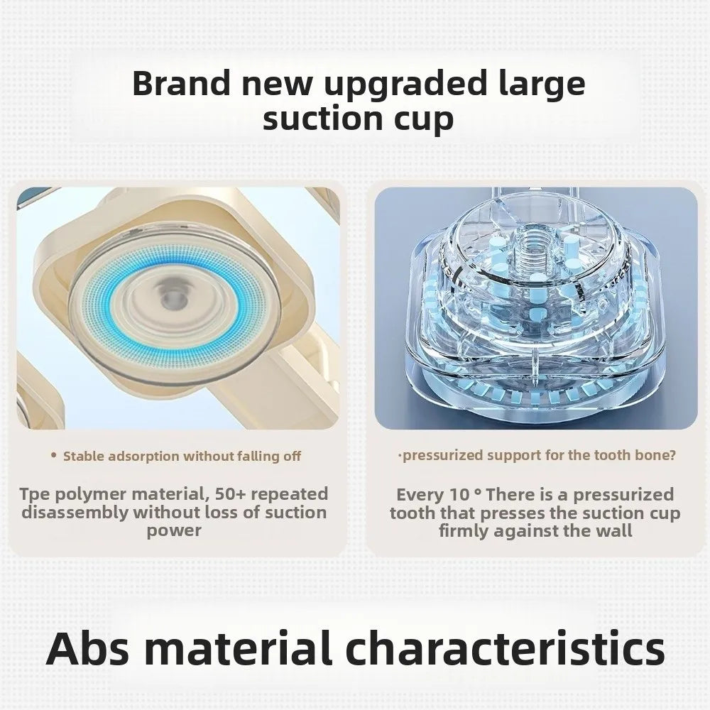 2Layers/3Layers Suction Cup Pot Lid Rack Cookware Storage Punch Free Pot Lids Holder Shelf Space Saving Wall Mounted