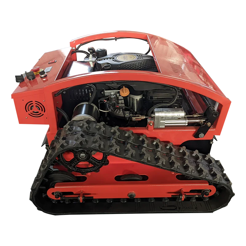 Customized remote-controlled lawn mower robot for farm weeding, easy grass cutting and shredding machine