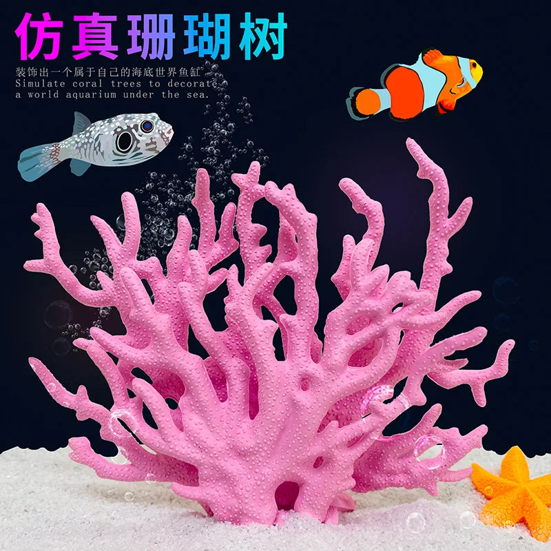 Aquarium Decoration Aquarium Coral Simulation Artificial Fake Coral Fish Tank Plants Landscape Decoration Aquarium Decor