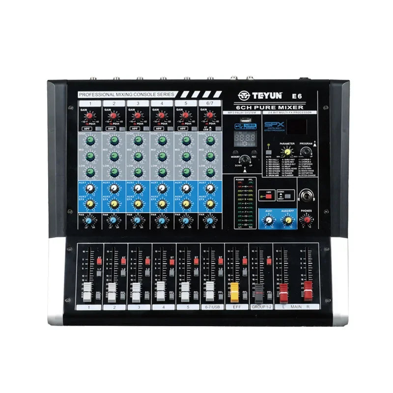 Dj Controller Mixer Audio Sound Mixing Table Card Professional Pc Digital Consoles Interface Console Pro Equipment 6/8/12Channel