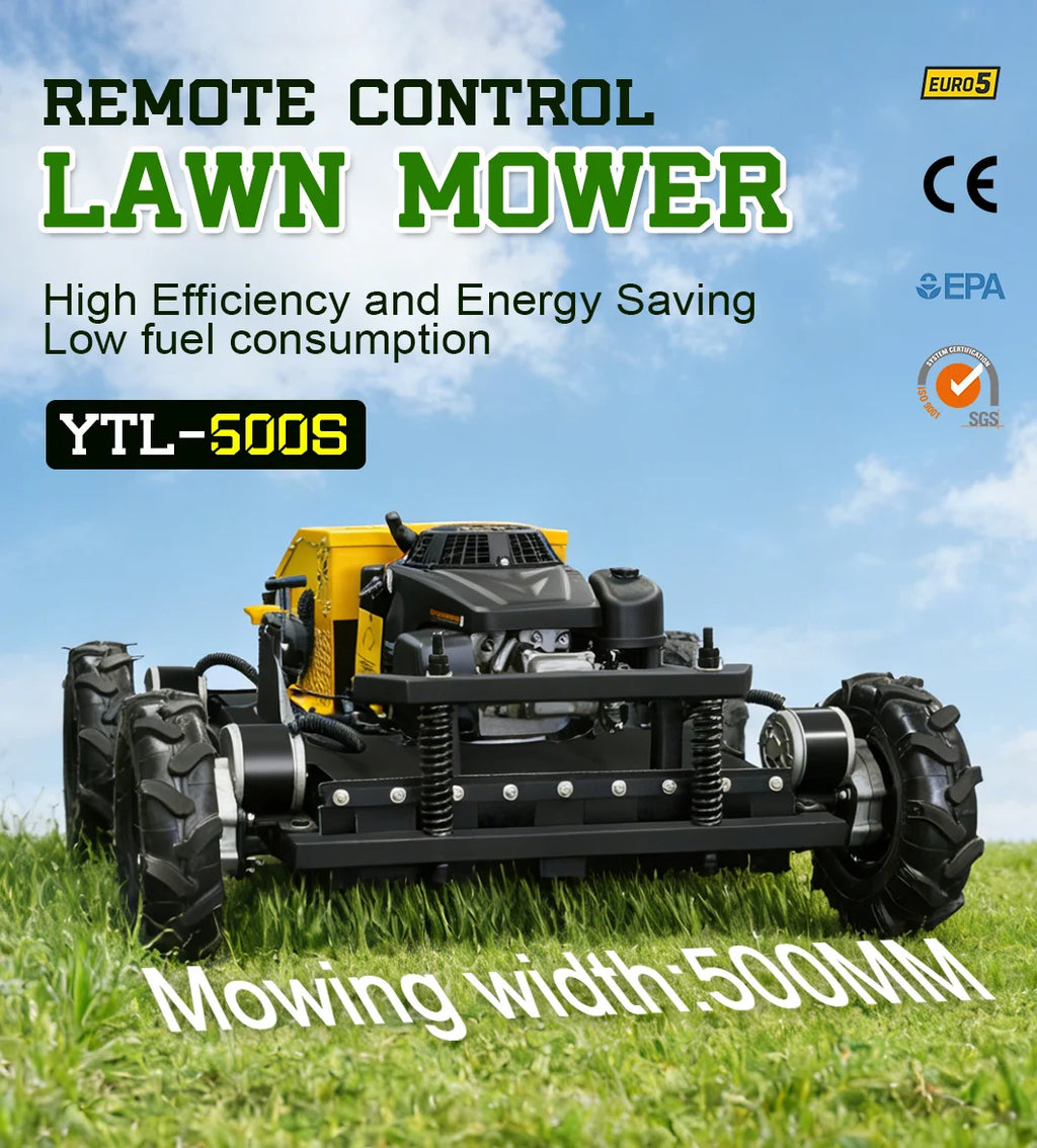 Customized Factory Direct Wheeled Lawn Mower 550mm Cutting Width Affordable Mower Agricultural Remote Control Robot Lawn Mower