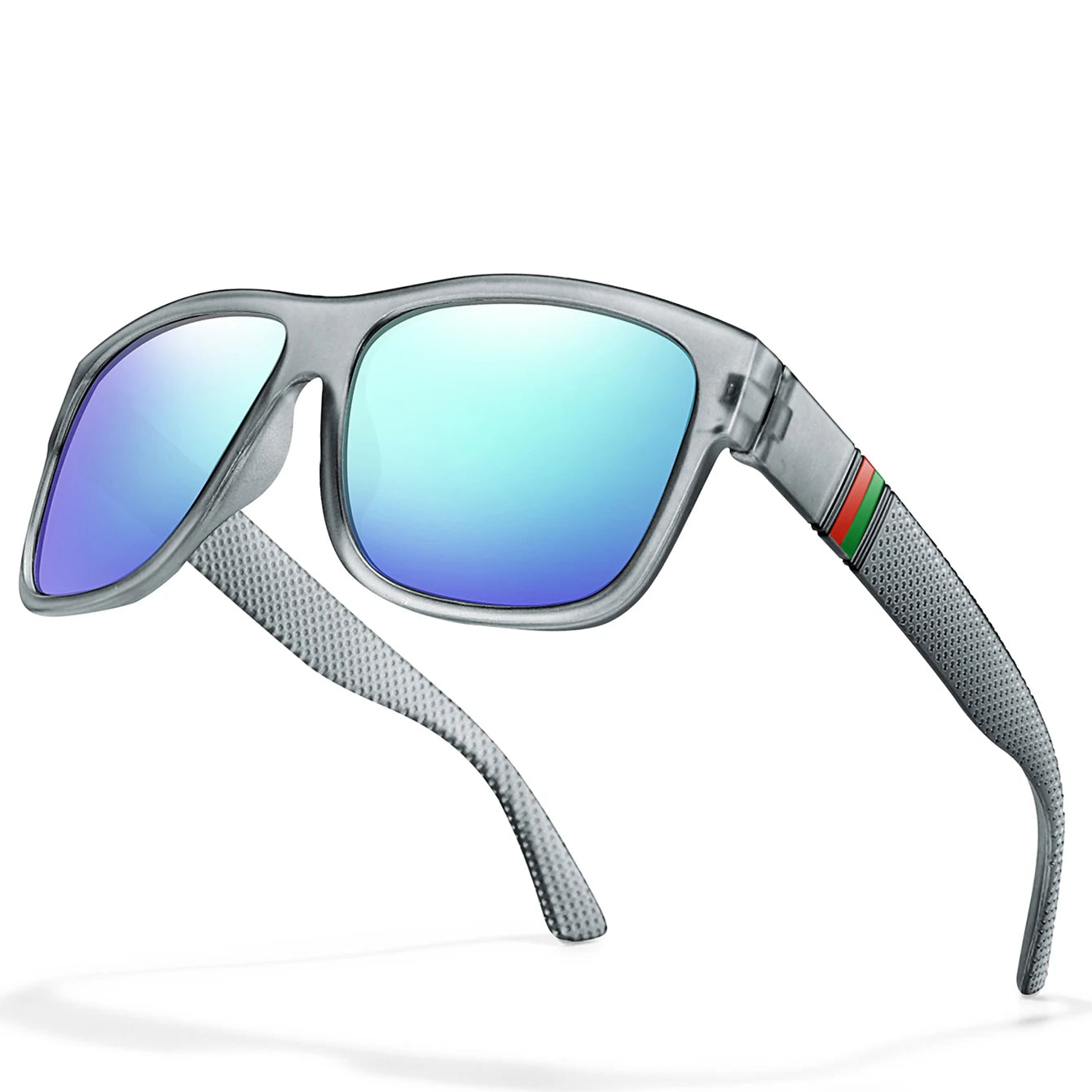 Classic Men Square Polarized Fishing Sunglasses Outdoor Driving Cycling Running Goggles Vintage Large Frame UV400
