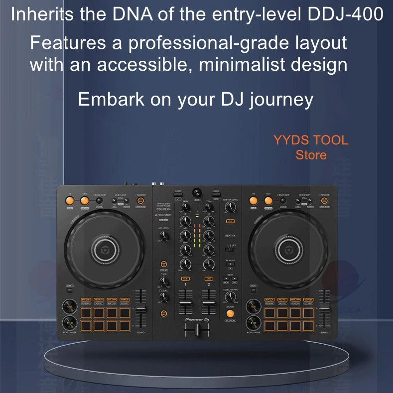 DJ Pioneer DDJ-FLX4 Beginner DJ Digital Controller for Live Streaming and Bar DJing