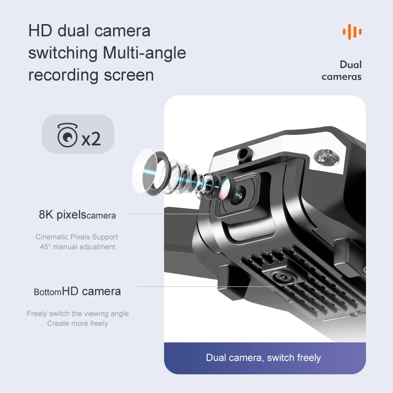 2025 NEW S6 Drone 5000M 8K 5G Professional Aerial Photography HD Wifi FPV Avoiding Flow Obstacles Four Rotors Helicopter Toy